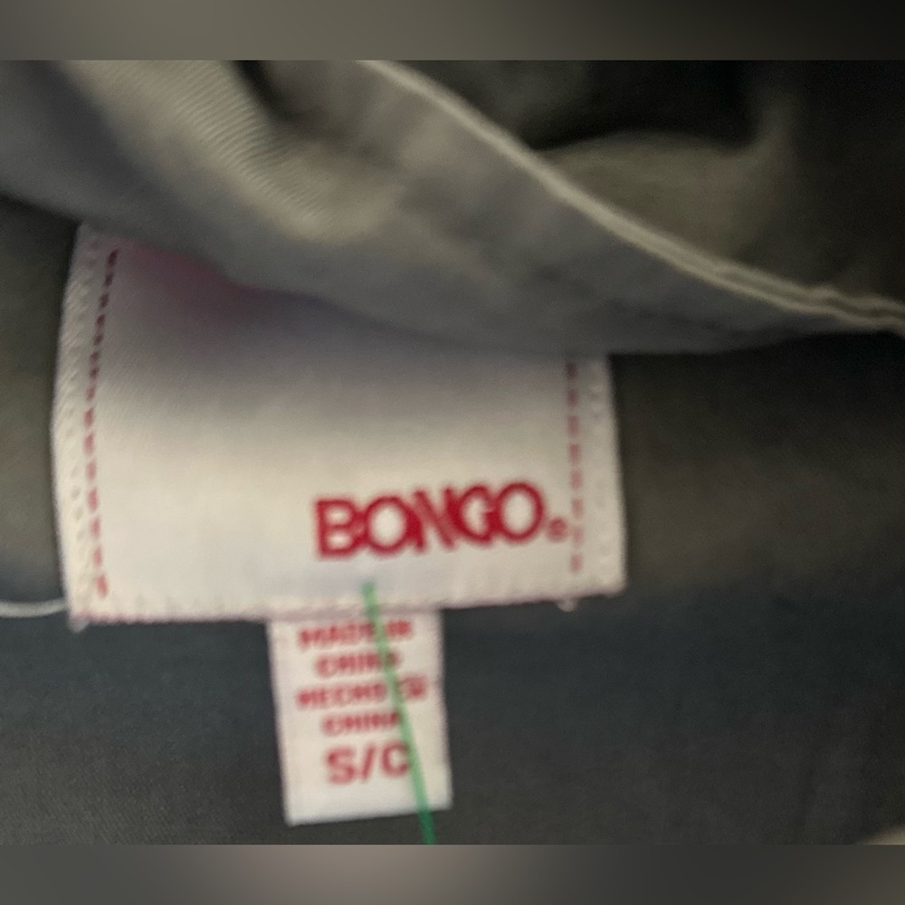 Bongo Women’s Utility Gray Jacket Lightweight Hoo… - image 2